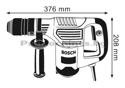 Къртач със SDS plus – Bosch GSH 3 E, 650 W, 0-3.500 удара, 2.6 J, 3.5 кг., 0.611.320.703