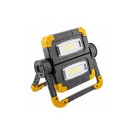 LD-WORKY-2X10W-64 Преносима лампа WORKY LED 2x10W COB 1200lm 6400K бат. 5000mAh 5V 1A USB-C IP44 GTV