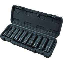 Вложки ударни удължени 1/2 10бр 10-24мм Cr-Mo - Top Master Pro