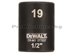 Вложка ударна усилена 19мм - Dewalt DT7537