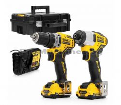 Винтоверт DCD701 + Импакт DCF801 12V 2x1.3Ah комплект - Dewalt DCK2110C2T