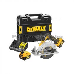 Циркуляр 12V 140мм безчетков 2x5Ah - Dewalt DCS512P2