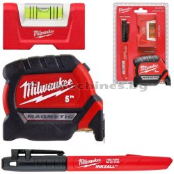 Нивелир COMPACT TORPEDO + Ролетка 5м MAGNETIC + маркер - Milwaukee