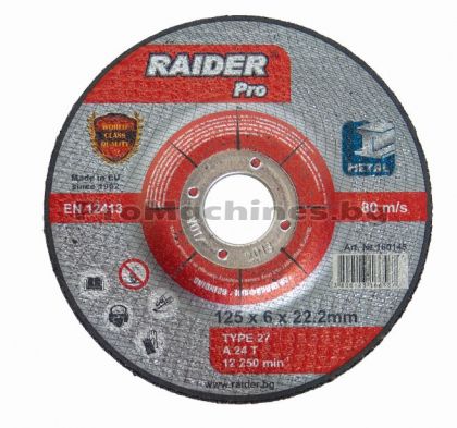 Диск за шлайфане Ф115х6мм - Raider Pro 