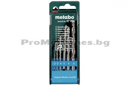 Свредла за метал 6бр - Metabo 