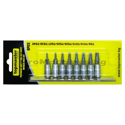 Вложки 1/4 TORX комплект 8бр - Top Master Pro 