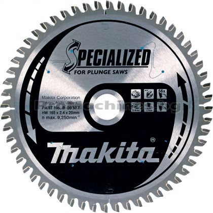 Диск за циркуляр за алуминий 190х30 Т60 - Makita 
