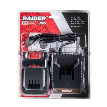 Комплект батерия 4Ah и зарядно за серията RDP-R20 - Raider 