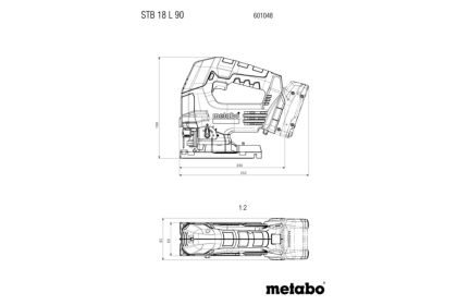  Прободен трион акумулаторен METABO STB 18 L 90 SOLO 