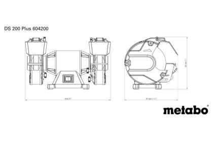  Шмиргел 600W 200mm METABO DS 200 PLUS 