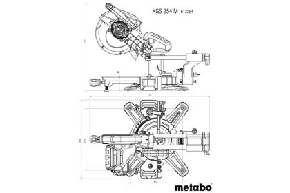  Герунг циркуляр с изтегляне &oslash;254mm METABO KGS 254 M PCL 