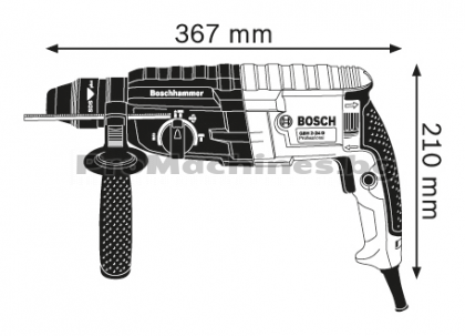 Перфоратор със SDS-plus – Bosch GBH 2-24 D, 790 W, 2.7 J, 0 – 4.100 об., 2.8 кг., 0.611.2A0.000