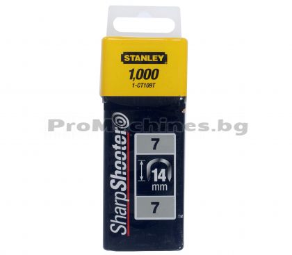 Stanley, 1-CT109T  - Кламери, тип 7 CT100, 14 мм., 1000 бр. 