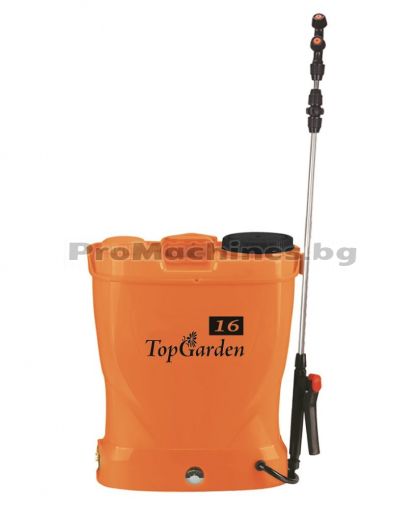 Пръскачка с батерия 12V/8.0Ah и телескопична дръжка от неръждаема стомана - Top Garden, 380319