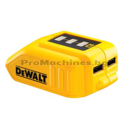 Зарядно  устройство USB 1.5A 10.8 - 18V - Dewalt DCB090
