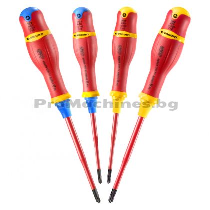 Отвертки комплект изолирани 1000V електротехнически PROTWIST BORNEO SLIM - Facom AB.J4TVE 