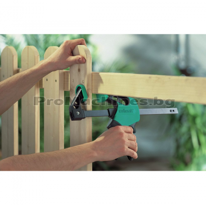 Стяга с пластмасови челюсти 75-300мм  дърводелска автоматична - Wolfcraft EHZ Easy One-hand