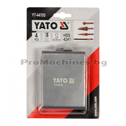 Свредла за метал 4бр 1/4” универсални комплект  - Yato YT-44705