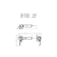  Ъглошлайф 125mm 1700W рег. обороти METABO WEV 17-125 QUICK 