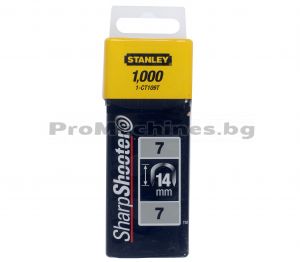 Stanley, 1-CT109T  - Кламери, тип 7 CT100, 14 мм., 1000 бр. 