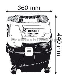 Прахосмукачка сухо / мокро почистване – Bosch GAS 15 PS Professional
